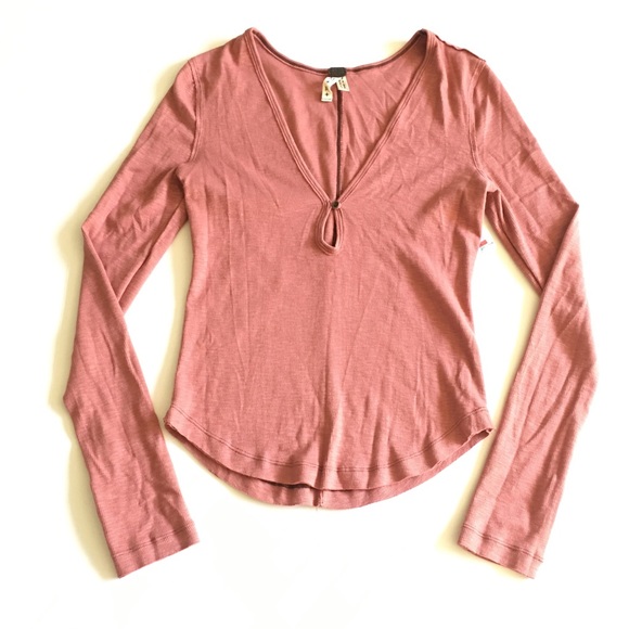NWT WE THE FREE Free People Henley Top Size M - Picture 2 of 7